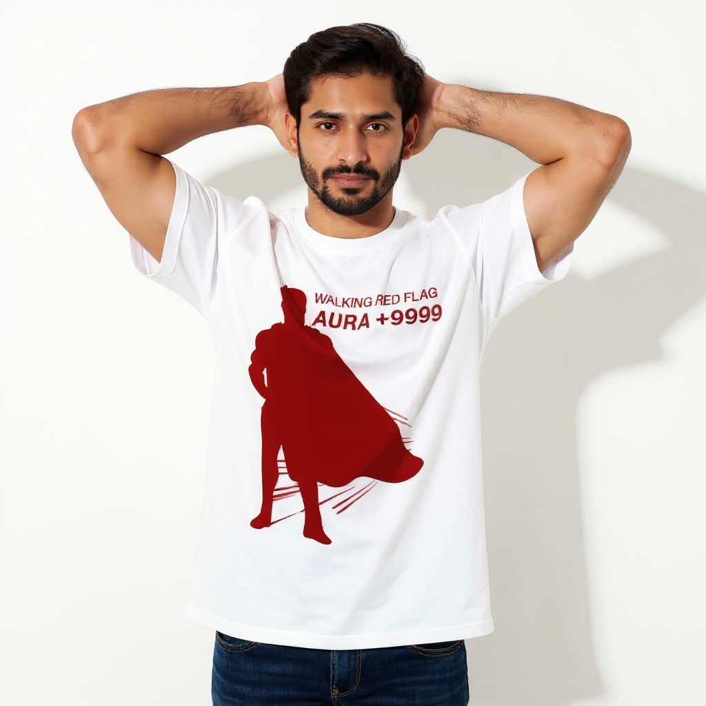 Walking Red Flag Aura Tee