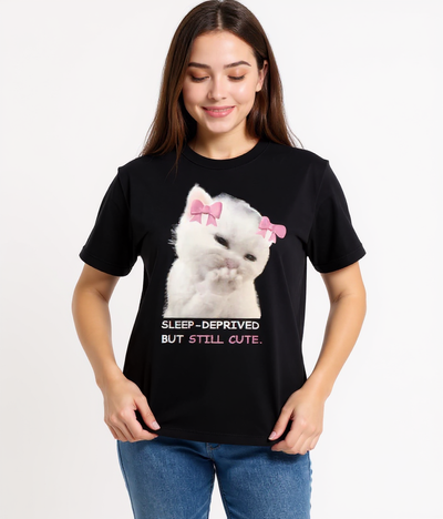 Sleep-Deprived Kitty Tee