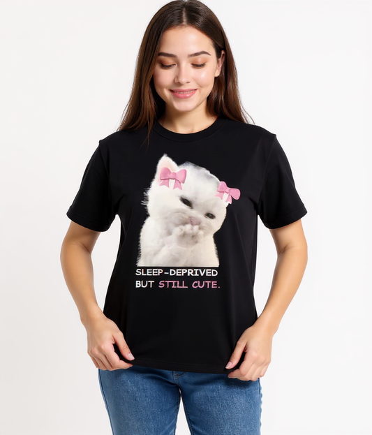 Sleep-Deprived Kitty Tee